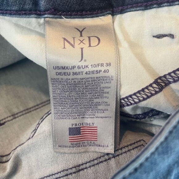 NYDJ Clarissa Ankle Jeans Dark Wash Sz 6 - Picture 6 of 9